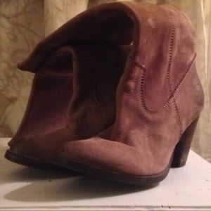 Leather boots